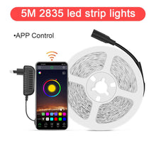 Load image into Gallery viewer, LED Strip Light ,RGB 5050/SMD2835, Flexible Ribbon, DIY Led Light Strip RGB Tape Diode DC 12V Phone app bluetooth