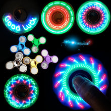 Load image into Gallery viewer, 6colors Creative LED Light Luminous Fidget Spinner Changes Hand Spinner Golw in the Dark Stress Relief Toys For Kids