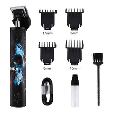Load image into Gallery viewer, Buddha Barber Trimming Shaving Hair Beard Trimmer Rechargeable Hair Clipper Barbershop Cordless 0mm t-blade Shaver Outliner Men