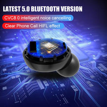 Load image into Gallery viewer, V11 TWS 5.0 Bluetooth Headphones 9D Stereo Wireless earphones IPX7 Waterproof headsets Sport earburd 4000mAh case Power Bank V12