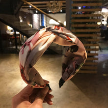Load image into Gallery viewer, Knot Cross Tie Solid 1 PC Fashion Hair Band Hairband Knitted rib Girls Bow Hoop Hair Accessories Velvet Twist Headband