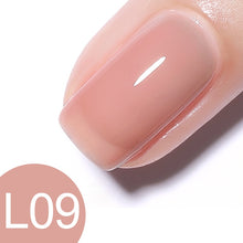Load image into Gallery viewer, GDCOCO New Arrival Jelly Gel Nude Color Nail Gel Polish Glitter Color Transparent Clear Nail Varnish Soak off UV LED Gel Varnish