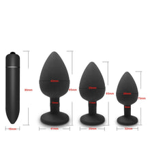 Load image into Gallery viewer, Soft Silicone Anal Butt Plug Prostate Massager Adult Gay Products Anal Plug Mini Erotic Bullet Vibrator Sex Toys for Women Men