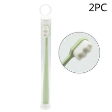 Load image into Gallery viewer, Oral Cleaning Million Toothbrush Ultra-fine Soft Fur Toothbrush Brushing Equipment With Holder Portable Oral Care Eco Product Ki