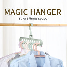 Load image into Gallery viewer, Hot Sale Clothes Coat Hangers Organizer Plastic Multifunction Clothes Hangers Baby Clothes Drying Racks Storage Rack Hangers
