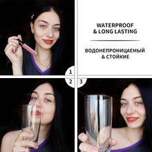 Load image into Gallery viewer, BANXEER Lipgloss Matte 8 Colors Lip Gloss Velvety Lipstick Liquid Matte Waterproof Lip Tint Full & rich Sexy Lip Makeup Cosmetic