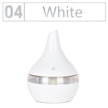 Load image into Gallery viewer, 300ML USB humidifier Electric oil Aromatherapy wood grain Ultrasonic air diffuser with 7 colors lights for home office Car