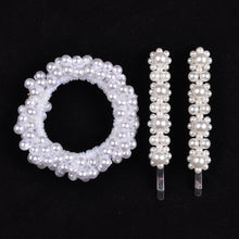 Load image into Gallery viewer, 14 Colors Woman Elegant Pearl Hair Ties Beads Girls Scrunchies Rubber Bands Ponytail Holders Hair Accessories Elastic Hair Band
