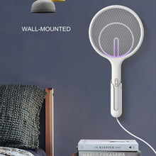 Load image into Gallery viewer, Electric Mosquito Swatter Mosquito Killer Lamp USB Rechargeable Desktop Wall Mounted Killer Trap 3500V Electric Shock With Light