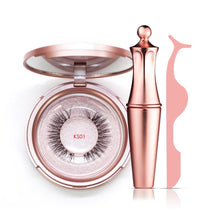 Load image into Gallery viewer, Magnetic Eyelashes & Liquid Eyeliner & Tweezer Set 3D Mink Lashes Makeup Magnet Eyelashes Set Long Lasting Eyelash Extension