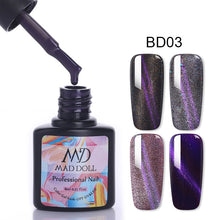 Load image into Gallery viewer, MAD DOLL 8ml 60 Colors Gel Nail Polish Nail Color Nail Gel varnish Soak Off UV Gel Varnish Base Coat No Wipe Top Coat