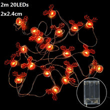 Load image into Gallery viewer, 1.5m 10Led Christmas Tree Santa Claus Snowman Snowflake Led Light String Festival Bar Home Party Decor Christmas Ornament