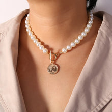 Load image into Gallery viewer, Bohemian Multi Layered Necklace for Women Vintage Portrait Coin Star Moon Pendant Necklace Geometric Collier Collares