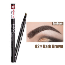 Load image into Gallery viewer, 1 Pcs Makeup Eyebrow Pencil Liquid Makeup Pencil Waterproof Brown Eyebrow Pencil with Fork Tip Durable Tattoo Pen