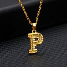 Load image into Gallery viewer, Capital Letter Initial Necklace For Women Stainless Steel Gold A-Z Alphabet Pendant Necklace Jewelry Christmas Gift Bijoux Femme