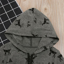 Load image into Gallery viewer, 2019 Winter Warm Newborn Baby Boys Hooded Romper Jumpsuit Infant Clothes Outfits Set Cartoon Deer Print Infant Clothing