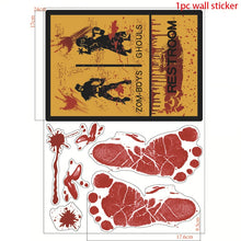 Load image into Gallery viewer, Halloween Stickers Wall Window Refrigerator Halloween Decoration Party Supplies Horror Scary Halloween Props Accessories