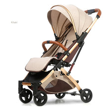 Load image into Gallery viewer, Babyfond 5.8KG Light Stroller Gold Frame Car Portable Carriage Umbrella Baby Stroller Newborn Travelling Pram On Plane Gifts
