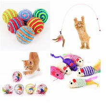 Load image into Gallery viewer, 1pc Cat Toy Stick Feather Wand With Bell Mouse Cage Toys Plastic Artificial Colorful Cat Teaser Toy Pet Supplies Random Color