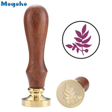Load image into Gallery viewer, Mogoko Botanical Wax Seal Stamp Retro Classic Sealing Wax Stamps Envelope Cards Decor Flower of Life Sunflower Olive Wreath Leaf