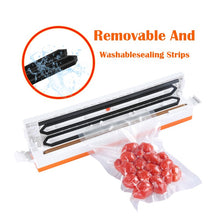 Load image into Gallery viewer, WOMSI Household Food Vacuum Sealer Packaging Machine Film Sealer Vacuum Packer Including 15Pcs Bags free