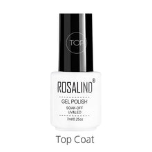 Load image into Gallery viewer, ROSALIND Gel Polish Set UV Vernis Semi Permanent Primer Top Coat 7ML Poly Varnish Gel Nail Art Manicure Gel Lak Polishes Nails