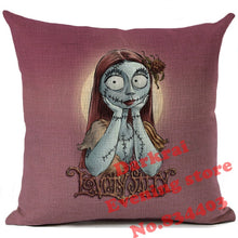 Load image into Gallery viewer, Nightmare Before Christmas Cartoon Skull Jack Printed Cushion Cover Halloween Decorative Sofa Car Throw Pillow Home Decor Pillow