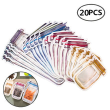 Load image into Gallery viewer, Reusable Mason Jar Bottles Bags Nuts Candy Cookies Bag Seal Fresh Food Storage Bag Snacks Zipper Sealed Kitchen Organizer
