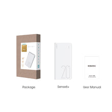Load image into Gallery viewer, 20000mAh ROMOSS Sense 6+ Power Bank With PD3.0 Two-way Fast Charging External Battery Portable Charge For Phones Tablet