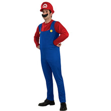 Load image into Gallery viewer, Cosplay Adults and Kids Super Mario Bros Cosplay Dance Costume Set Children Halloween Party MARIO & LUIGI Costume for Kids Gifts