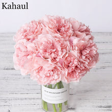 Load image into Gallery viewer, peony artificial artificial silk flowers for home decoration wedding bouquet for bride high quality fake flower faux living room