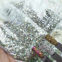 Load image into Gallery viewer, 1440pcs Glass 3D Rhinestones For Nail Art Design Gems Nail Decorations Crystal Strass AB Stones SS3-SS10