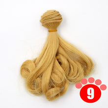Load image into Gallery viewer, Msiredoll bjd wig Accessories 15*100CM 25*100CM doll hair for 1/3 1/4 1/6 1/12 Gradient Color Natural bjd wig diy Free shipping