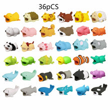 Load image into Gallery viewer, 1 pcs Animal Cable bites Protector for Iphone protege cable buddies cartoon Cable bites kabel diertjes Phone holder Accessory