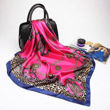 Load image into Gallery viewer, Fashion Scarves for Women Shawl Print Silk Satin Hijab Scarf Female Bandana 90*90cm Luxury Brand Square Shawls Scarfs For Ladies