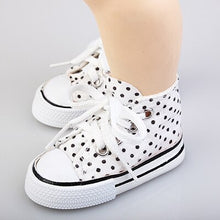 Load image into Gallery viewer, Doll Talk Unisex Shoes 2019 New Style Spotted Doll 7.5cm Canvas Shoes For 1/3 BJD Doll Fashion Mini Shoes For Russian DIY Doll