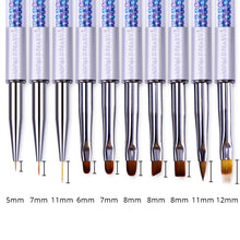 Load image into Gallery viewer, NICOLE DIARY UV Gel Brush Liner Painting Pen Acrylic Drawing Brush for Nails Gradient Rhinestone Handle Nail Art Tool