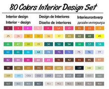 Load image into Gallery viewer, TOUCHNEW Alcohol Markers 30/40/60/80/168 Colors Dual Head Sketch Markers Brush Pen Set For Drawing Manga Design Art Markers