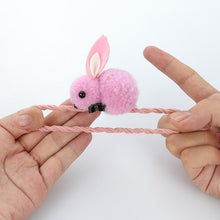 Load image into Gallery viewer, Cute animal hair ball rabbit hair ring female rubber band elastic hair bands Korean headwear children hair Accessories ornaments