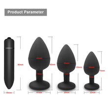 Load image into Gallery viewer, Soft Silicone Anal Butt Plug Prostate Massager Adult Gay Products Anal Plug Mini Erotic Bullet Vibrator Sex Toys for Women Men