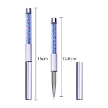 Load image into Gallery viewer, NICOLE DIARY UV Gel Brush Liner Painting Pen Acrylic Drawing Brush for Nails Gradient Rhinestone Handle Nail Art Tool