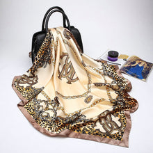Load image into Gallery viewer, Fashion Scarves for Women Shawl Print Silk Satin Hijab Scarf Female Bandana 90*90cm Luxury Brand Square Shawls Scarfs For Ladies