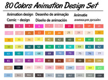 Load image into Gallery viewer, TOUCHNEW Alcohol Markers 30/40/60/80/168 Colors Dual Head Sketch Markers Brush Pen Set For Drawing Manga Design Art Markers