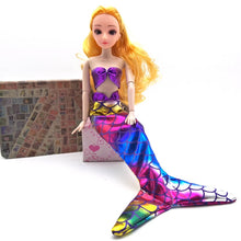 Load image into Gallery viewer, Handmade Dolls Party Dress Gown Skirt Fashion Clothes For Barbie Doll Genuine Mermaid Tail Dress Baby Toy