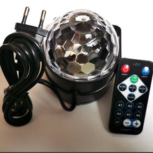 Load image into Gallery viewer, Sound Activated Rotating Disco Ball DJ Party Lights 3W 3LED RGB LED Stage Lights For Christmas Wedding sound party lights