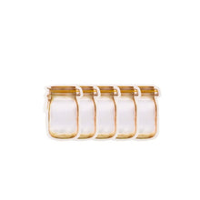 Load image into Gallery viewer, Reusable Mason Jar Bottles Bags Nuts Candy Cookies Bag Seal Fresh Food Storage Bag Snacks Zipper Sealed Kitchen Organizer