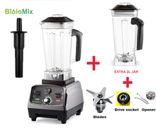 Load image into Gallery viewer, 3HP 2200W Heavy Duty Commercial Grade Automatic Timer Blender Mixer Juicer Fruit Food Processor Ice Smoothies BPA Free 2L Jar