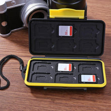 Load image into Gallery viewer, ALLOYSEED 12 Slots Waterproof Memory Card Carrying Case SD Cards Protector Holder Box Storage Bag For SD/SDHC/SDXC/Micro SD/TF
