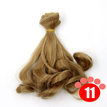 Load image into Gallery viewer, Msiredoll bjd wig Accessories 15*100CM 25*100CM doll hair for 1/3 1/4 1/6 1/12 Gradient Color Natural bjd wig diy Free shipping