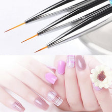 Load image into Gallery viewer, set Nail Art Brush Drawing Painting Carving Pen Design Manicure Tools Acrylic Liner UV Gel Sequins Decoration Tips 7/9/11mm